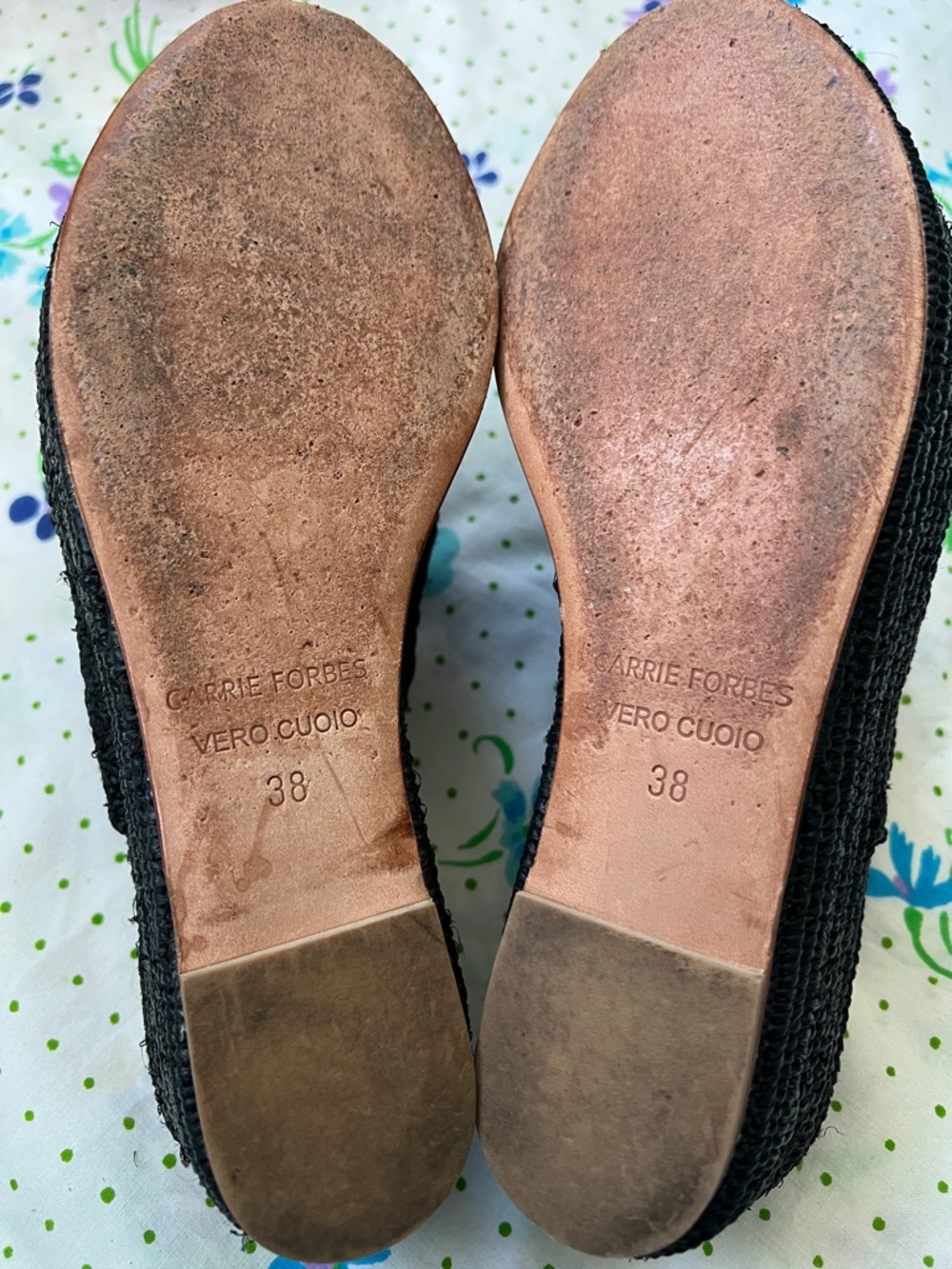 Carrie Forbes Karim Raffia Woven Espadrille Wedges - 38/7 (?) - Picture 11 of 16